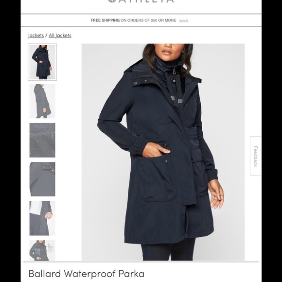 ATHLETA - Ballard Waterproof Parka / Black - Picture 5 of 5